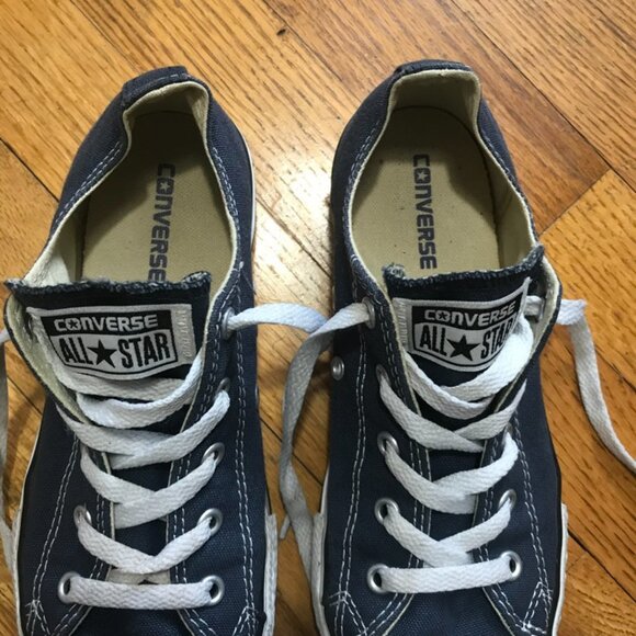CONVERSE Sneakers- ALL STAR BLUE LOW TOP SNEAKER - UNISEX YOUTH size 3 - Picture 6 of 13